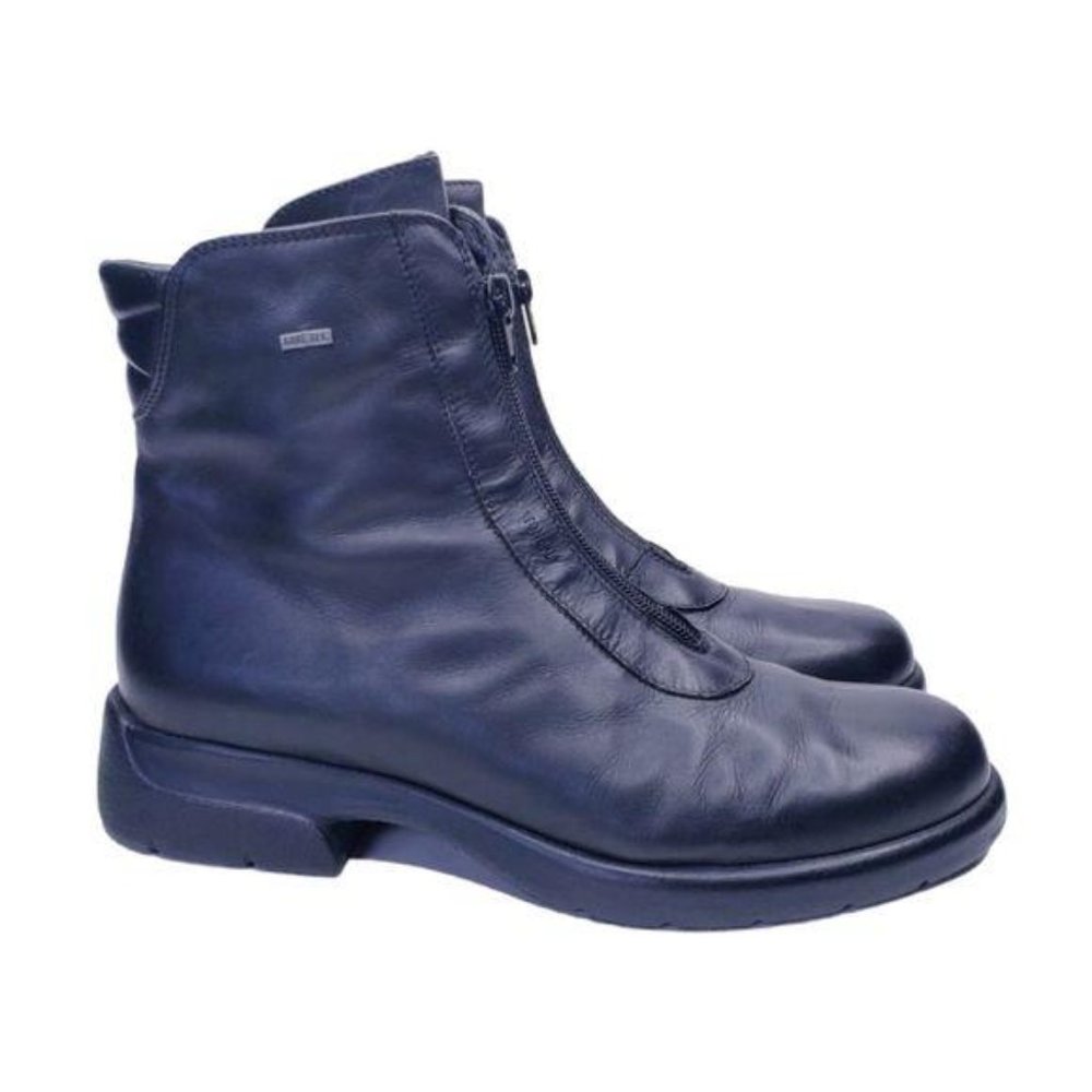 Stonefly Gore-Tex Black Zip Front Moto Style Boots